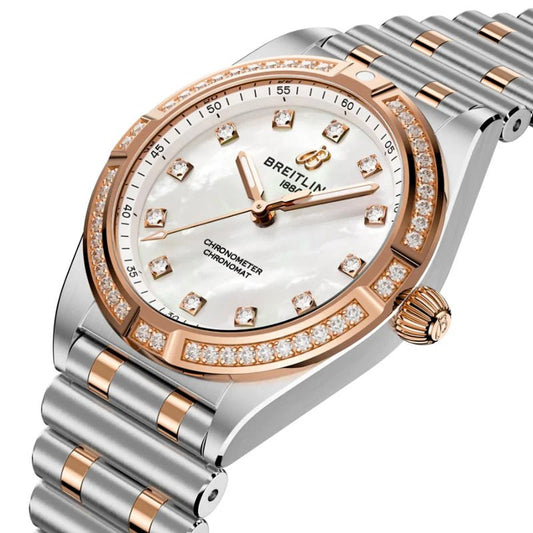 Breitling Chronomat Quartz 28mm Ladies Watch – Ref. U72310531A1U1 - The Arabian Watches