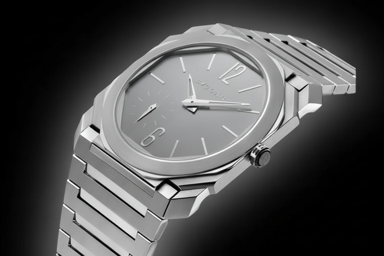 Bvlgari Octo Finissimo Automatic Men’s Watch – Titanium Case & Bracelet | Swiss Made Luxury Timepiece - The Arabian Watches