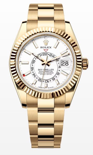 Rolex Sky - Dweller Oyster, 42 mm, yellow gold Reference 326938 - The Arabian Watches