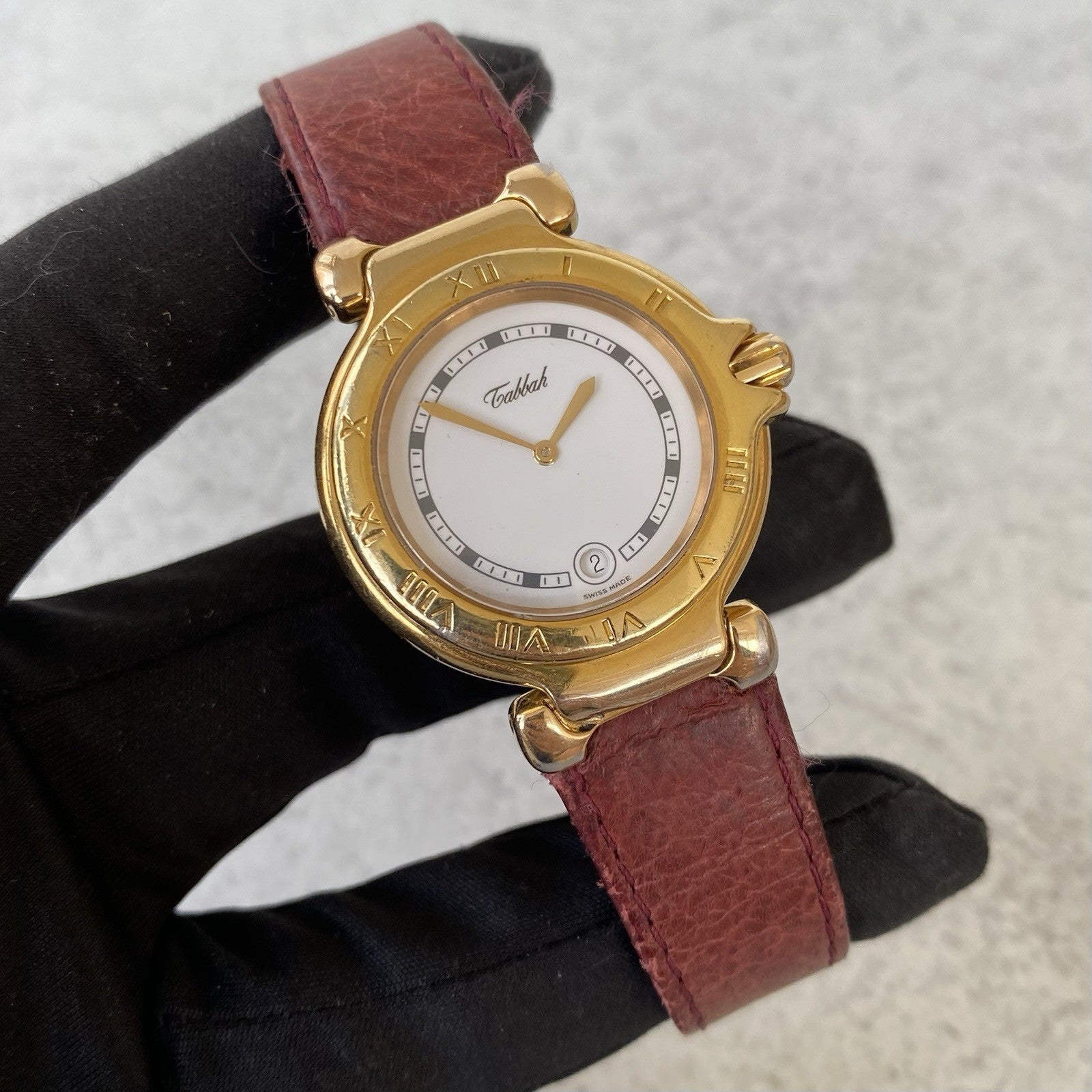Vintage Tabbah Premiere 925 Silver Gold - Plated Swiss Quartz Watch - The Arabian Watches